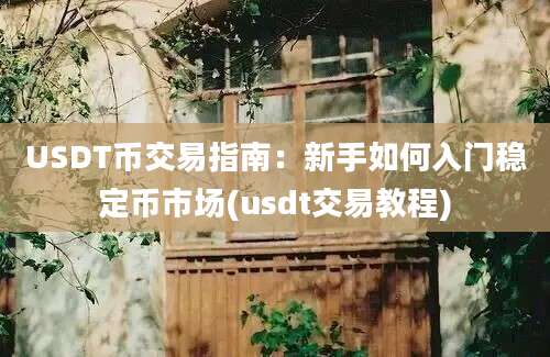 USDT币交易指南：新手如何入门稳定币市场(usdt交易教程)