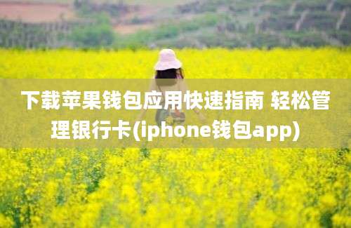 下载苹果钱包应用快速指南 轻松管理银行卡(iphone钱包app)