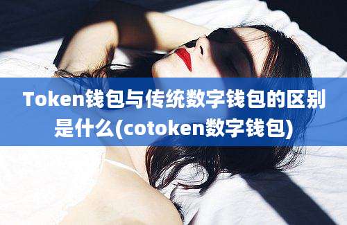 Token钱包与传统数字钱包的区别是什么(cotoken数字钱包)