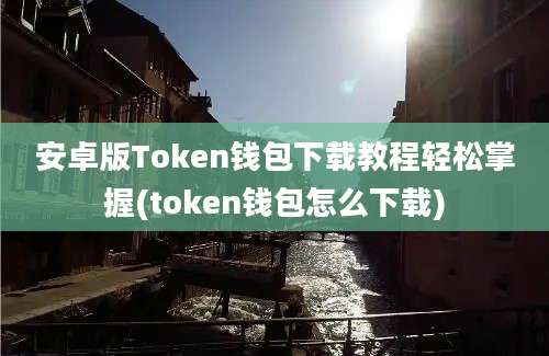 安卓版Token钱包下载教程轻松掌握(token钱包怎么下载)