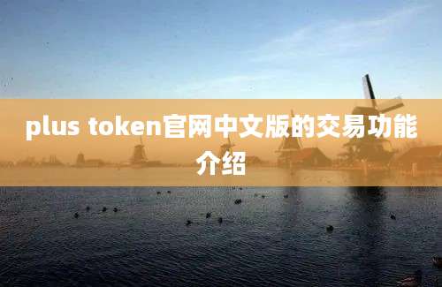 plus token官网中文版的交易功能介绍