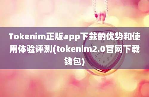 Tokenim正版app下载的优势和使用体验评测(tokenim2.0官网下载钱包)