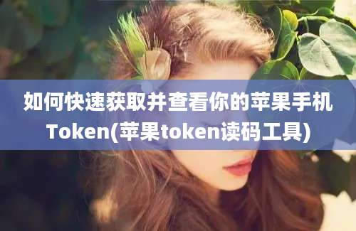 如何快速获取并查看你的苹果手机Token(苹果token读码工具)