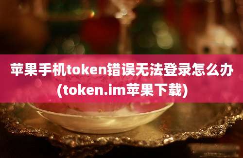 苹果手机token错误无法登录怎么办(token.im苹果下载)