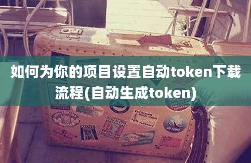 如何为你的项目设置自动token下载流程(自动生成token)