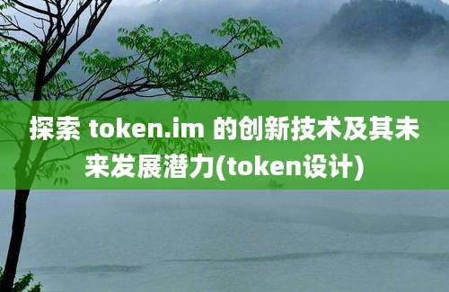 探索 token.im 的创新技术及其未来发展潜力(token设计)