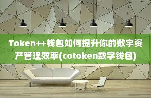 Token++钱包如何提升你的数字资产管理效率(cotoken数字钱包)