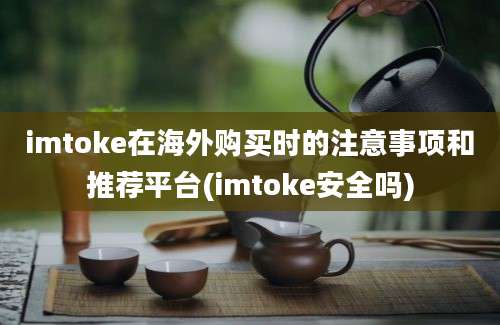 imtoke在海外购买时的注意事项和推荐平台(imtoke安全吗)