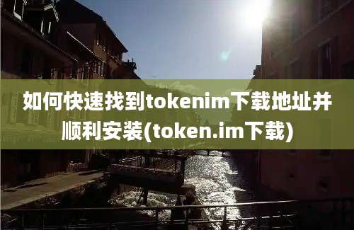 如何快速找到tokenim下载地址并顺利安装(token.im下载)