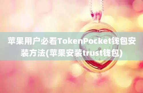 苹果用户必看TokenPocket钱包安装方法(苹果安装trust钱包)