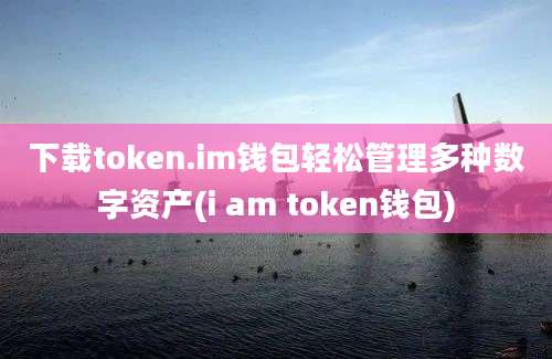 下载token.im钱包轻松管理多种数字资产(i am token钱包)