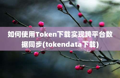 如何使用Token下载实现跨平台数据同步(tokendata下载)