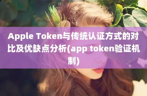 Apple Token与传统认证方式的对比及优缺点分析(app token验证机制)