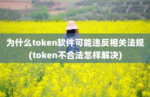 为什么token软件可能违反相关法规(token不合法怎样解决)