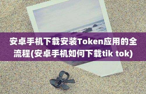 安卓手机下载安装Token应用的全流程(安卓手机如何下载tik tok)