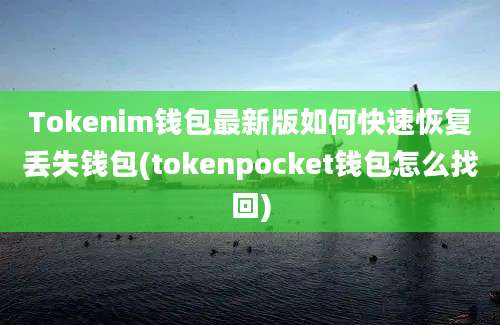 Tokenim钱包最新版如何快速恢复丢失钱包(tokenpocket钱包怎么找回)