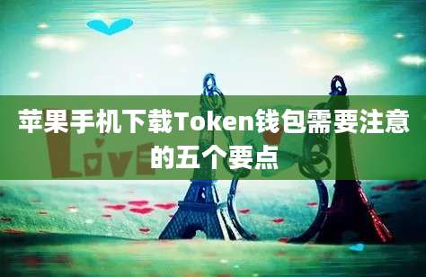 苹果手机下载Token钱包需要注意的五个要点