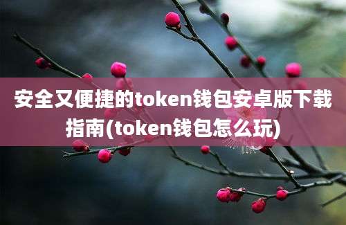 安全又便捷的token钱包安卓版下载指南(token钱包怎么玩)